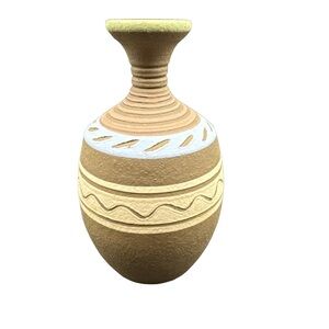Vintage Allce Buno Native American Signed Small Pottery Vase 6”